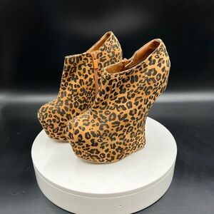 ALBA Cheetah Print with Studded Wedge